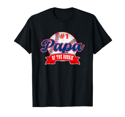 Papa Rookie Year 1St Birthday T-Shirt - Aesthetic Graphic for Adults - T-Shirt, Sweatshirt, Hoodie