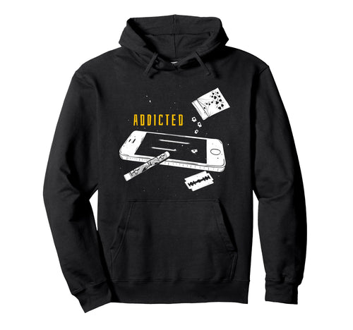 Social Addicted Sad Aesthetic Edgy Hoodie - Trendy Graphic Men Women - T-Shirt, Sweatshirt, Hoodie