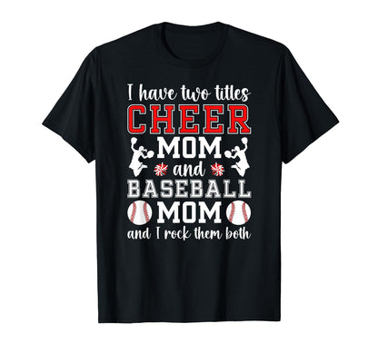 Cheer Baseball Mom Baseball Player T-Shirt - Fun Novelty Design Unisex - T-Shirt, Sweatshirt, Hoodie