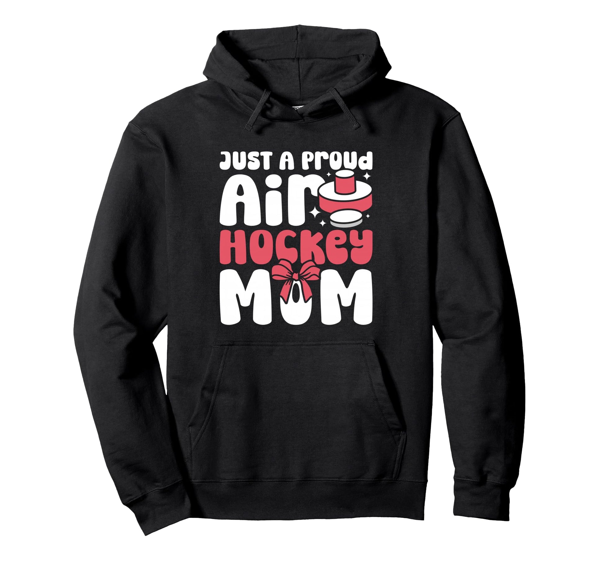 Mothers Day Proud Air Hockey Mom Game Hoodie - Minimalist Print for Adults - T-Shirt, Sweatshirt, Hoodie