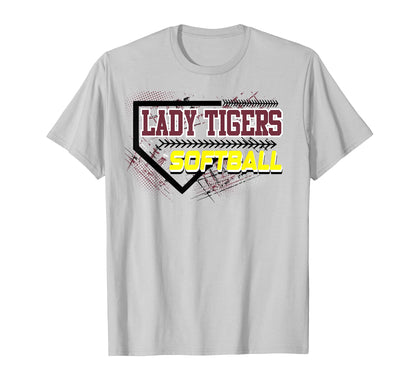 Lady Tigers Softball Mom Game Day T-Shirt - Novelty Apparel Men Women - T-Shirt, Sweatshirt, Hoodie