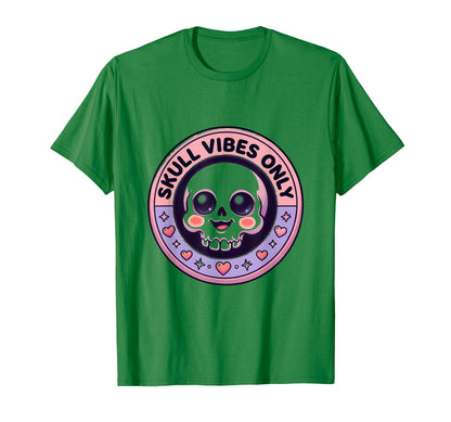 Skull Vibes Only Bold T-Shirt - Streetwear Style Men Women - T-Shirt, Sweatshirt, Hoodie