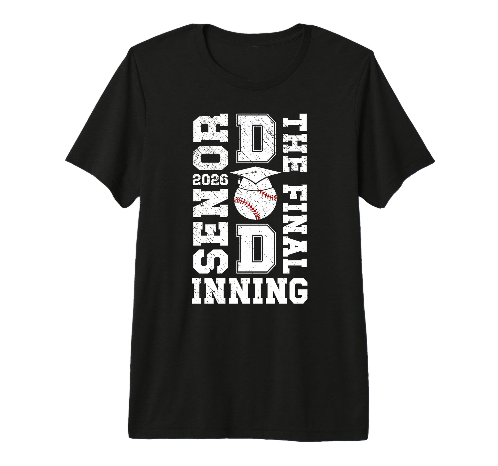 Mens Baseball Senior Dad 2026 Proud T-Shirt - Graphic Print for Adults - T-Shirt, Sweatshirt, Hoodie