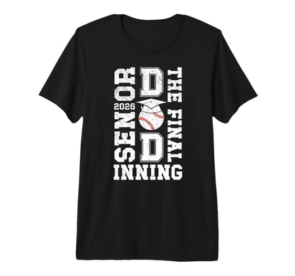 Mens Baseball Senior Dad 2026 Proud T-Shirt - Graphic Print for Adults - T-Shirt, Sweatshirt, Hoodie