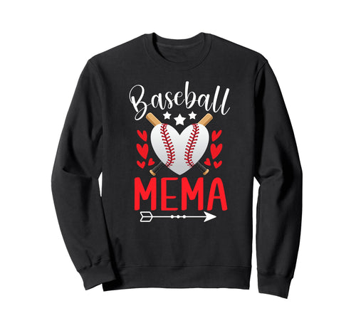 Baseball Mema Grandma Mema Sweatshirt - Fun Novelty Design Men Women - T-Shirt, Sweatshirt, Hoodie