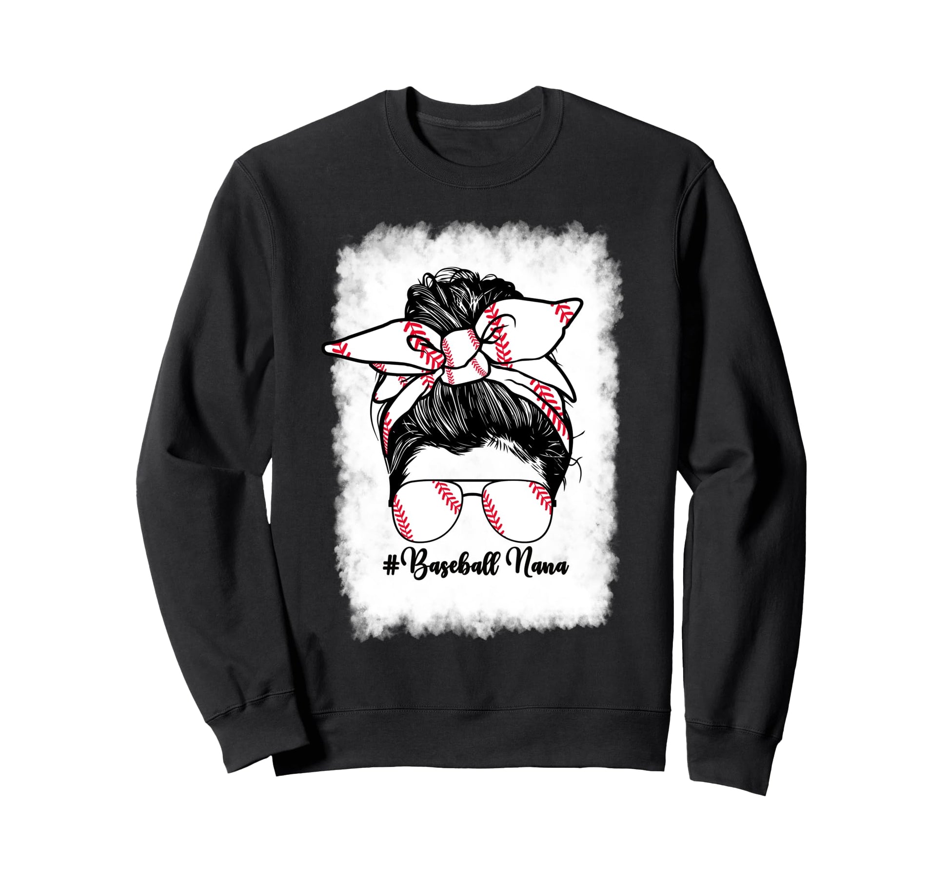 Baseball Nana Grandma From Sweatshirt - Custom Art Print Men Women - T-Shirt, Sweatshirt, Hoodie