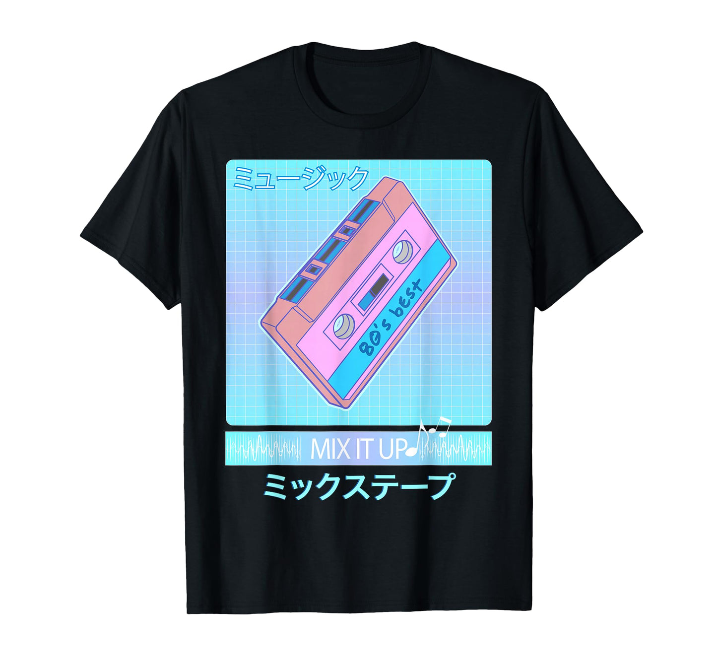 Mix Tape 80S Japanese Otaku Aesthetic T-Shirt - Custom Art Print Men Women - T-Shirt, Sweatshirt, Hoodie