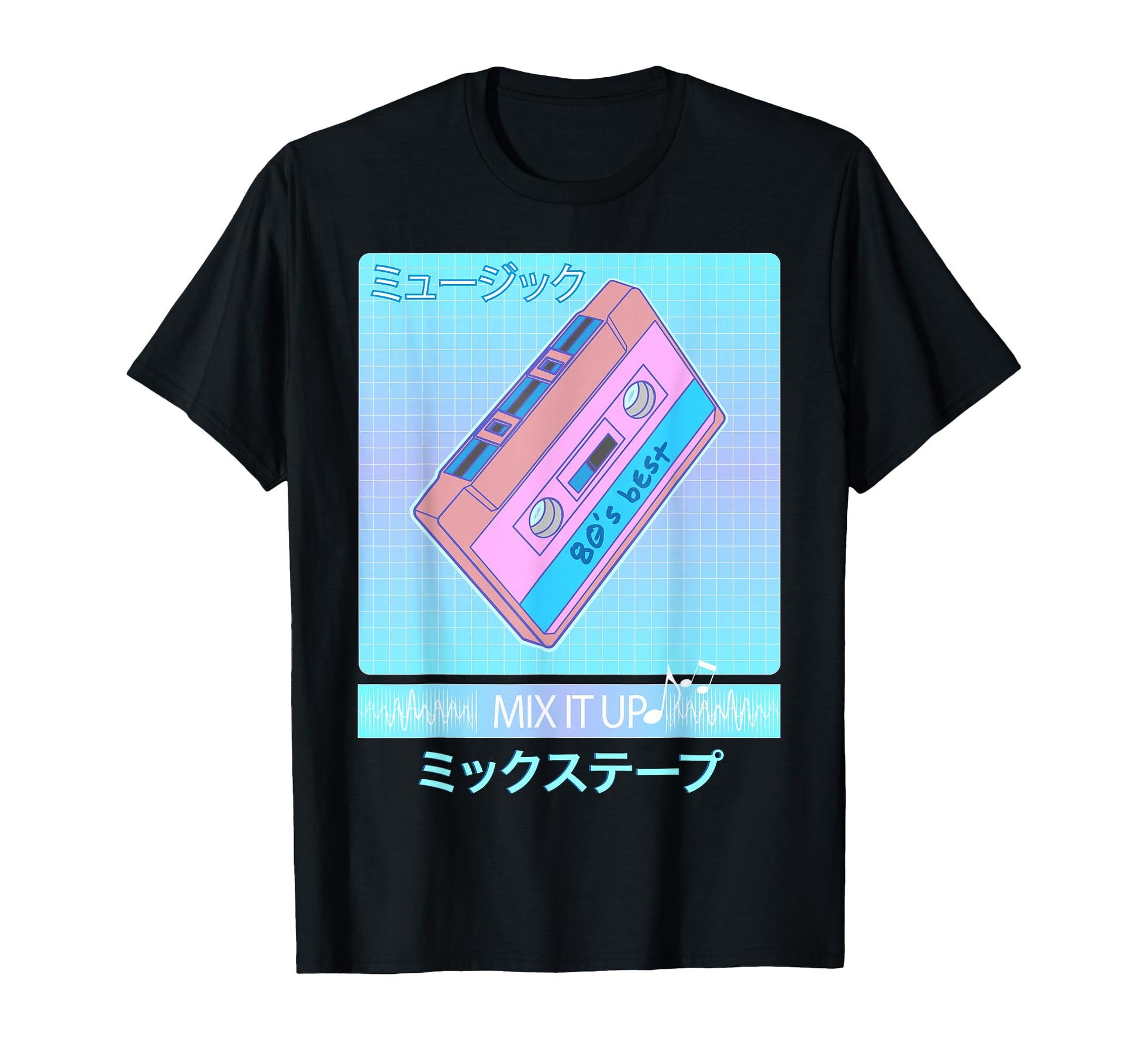 Mix Tape 80S Japanese Otaku Aesthetic T-Shirt - Custom Art Print Men Women - T-Shirt, Sweatshirt, Hoodie