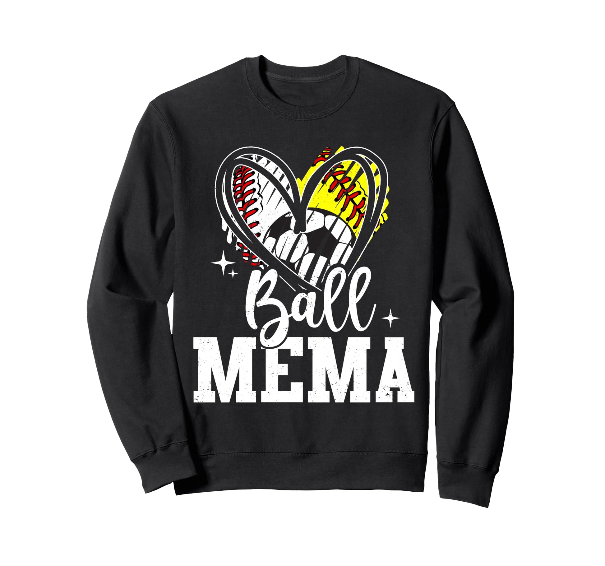Ball Mema Baseball Softball Soccer Sweatshirt - Custom Art Print Men Women - T-Shirt, Sweatshirt, Hoodie