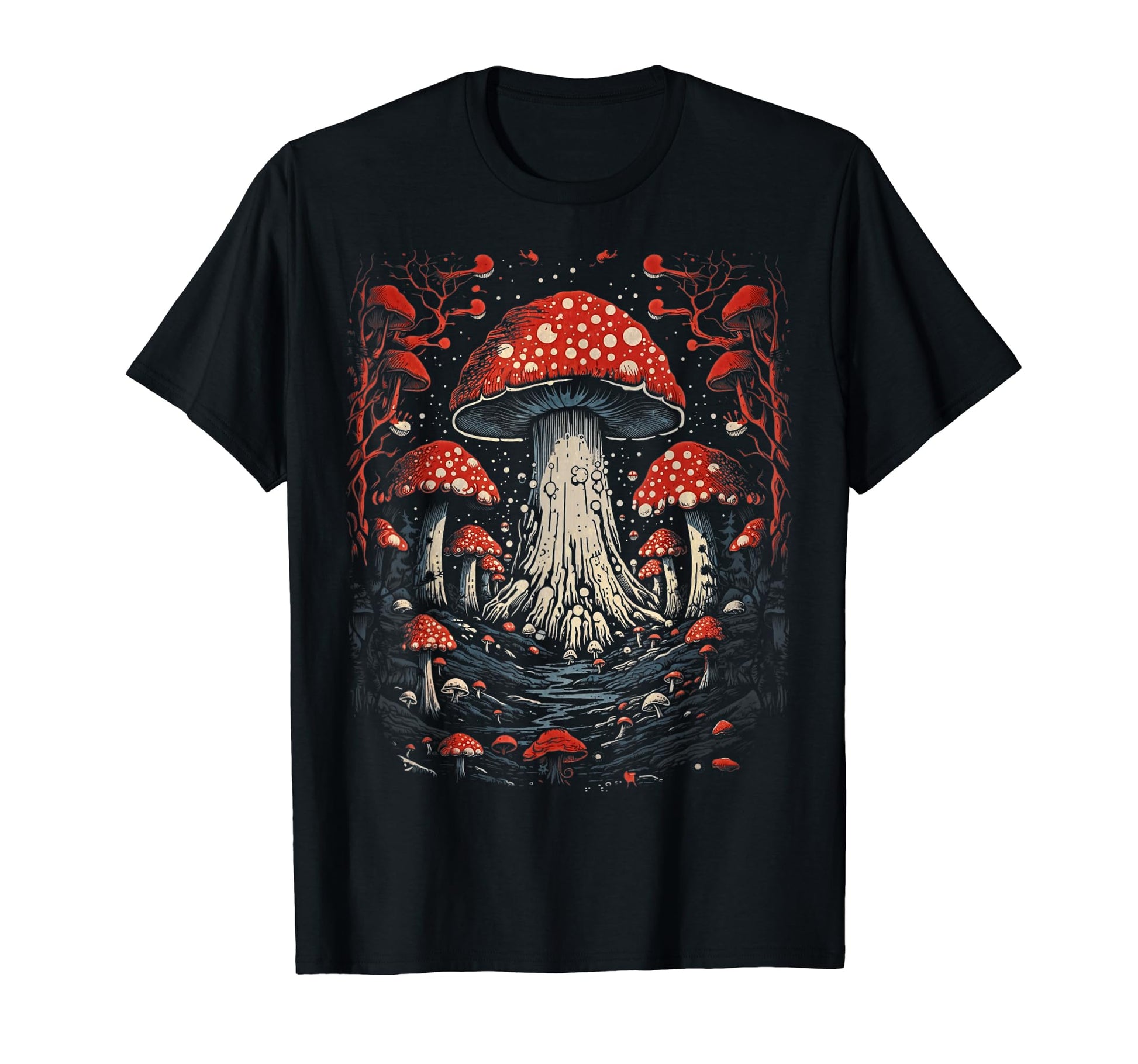 Grunge Mushroom Goth Fungi 71 T-Shirt - Trendy Graphic for Adults - T-Shirt, Sweatshirt, Hoodie