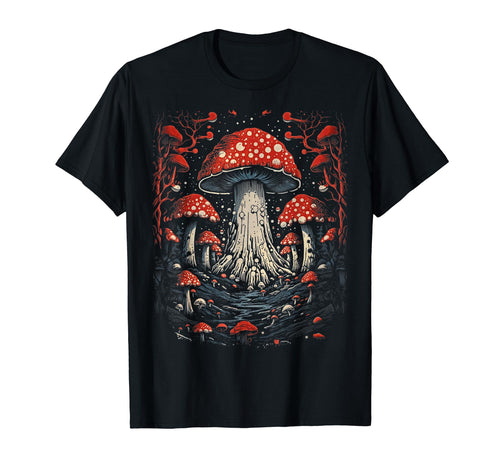Grunge Mushroom Goth Fungi 71 T-Shirt - Trendy Graphic for Adults - T-Shirt, Sweatshirt, Hoodie