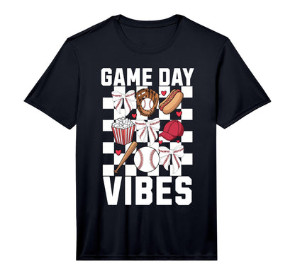 Game Day Vibes Coquette Bow Baseball T-Shirt - Aesthetic Graphic Unisex - T-Shirt, Sweatshirt, Hoodie