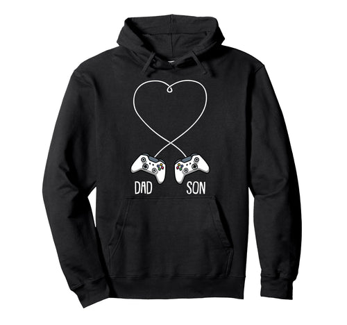 Dad Son Gaming Fathers Day Video Game Hoodie - Custom Art Print Men Women - T-Shirt, Sweatshirt, Hoodie