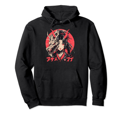 Goth Grunge Demon Anime Waifu Horror Hoodie - Minimalist Print Men Women - T-Shirt, Sweatshirt, Hoodie