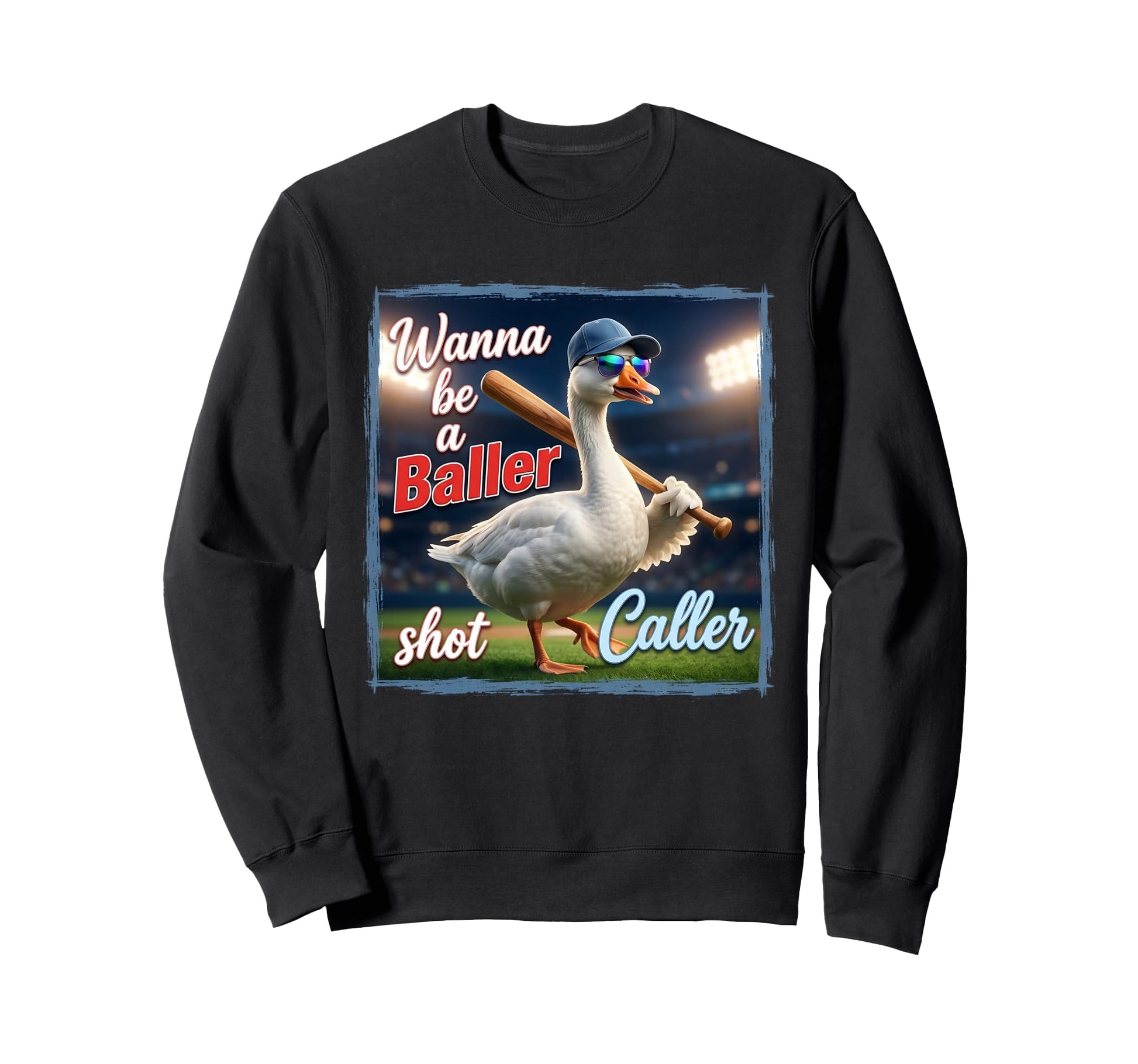 Baseball Season Game Day Vibes Sweatshirt - Novelty Apparel for Adults - T-Shirt, Sweatshirt, Hoodie