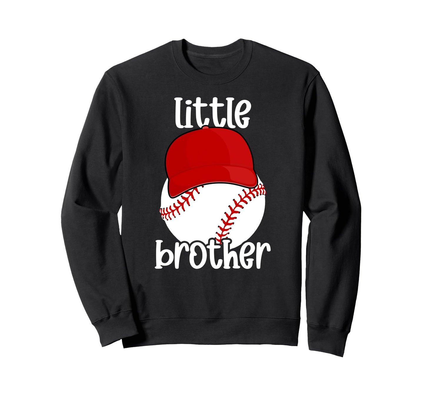 Little Brother Baseball Brother Sweatshirt - Minimalist Print for Adults - T-Shirt, Sweatshirt, Hoodie