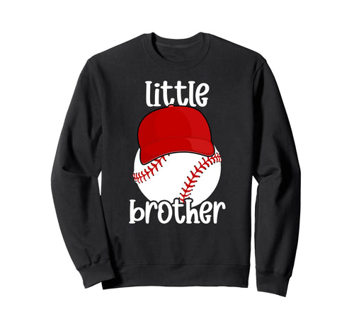 Little Brother Baseball Brother Sweatshirt - Minimalist Print for Adults - T-Shirt, Sweatshirt, Hoodie