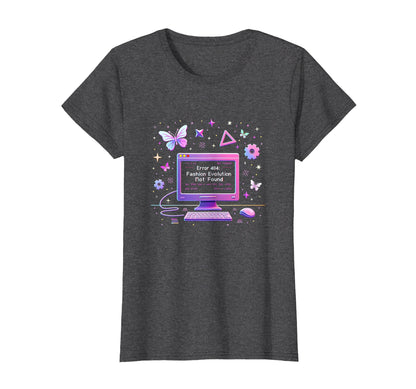 Error 404 Evolution Not Found Y2K T-Shirt - Novelty Apparel Unisex - T-Shirt, Sweatshirt, Hoodie