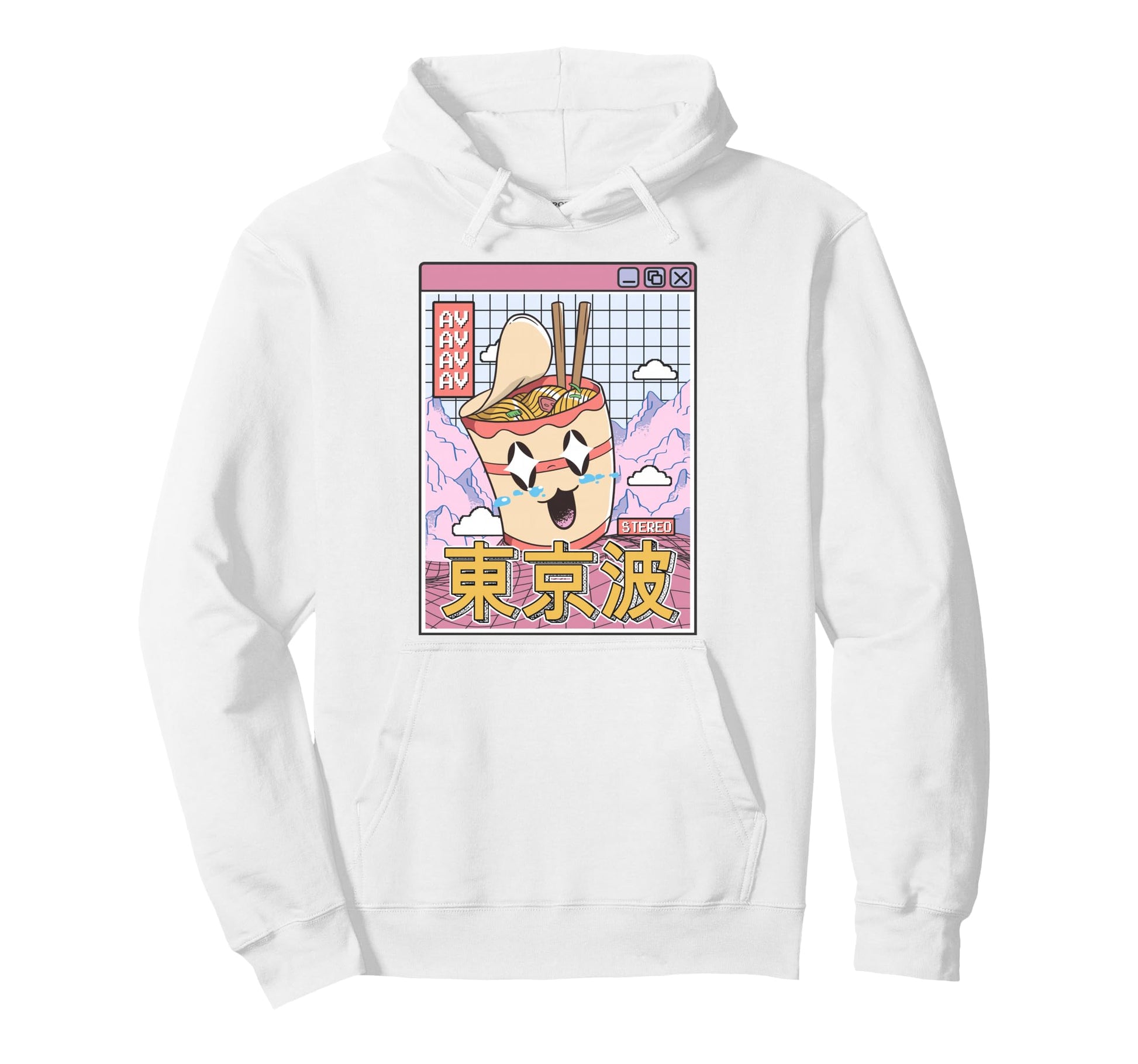Instant Ramen Noodles Japanese Kawaii Hoodie - Graphic Print for Adults - T-Shirt, Sweatshirt, Hoodie