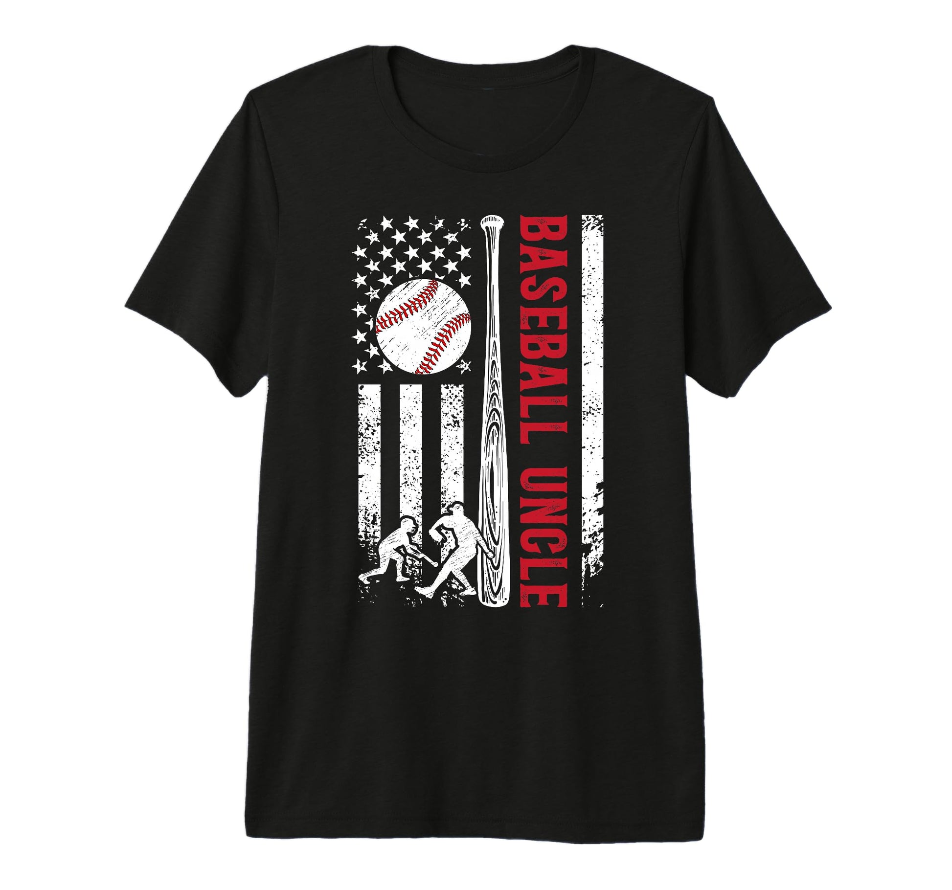 Mens Baseball Uncle Baseball Player T-Shirt - Streetwear Style Men Women - T-Shirt, Sweatshirt, Hoodie