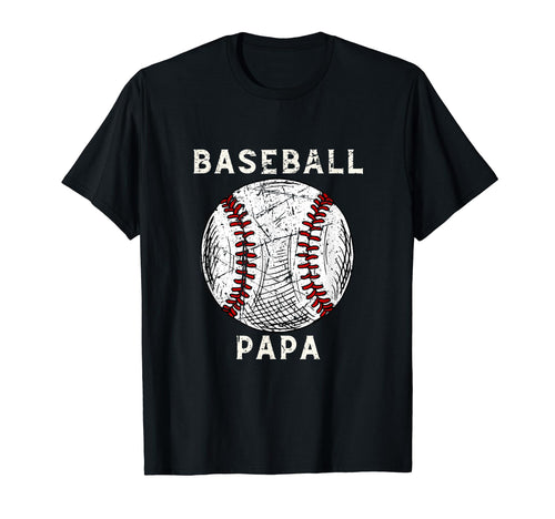 Baseball Papa Sports Player Baseball T-Shirt - Custom Art Print Unisex - T-Shirt, Sweatshirt, Hoodie