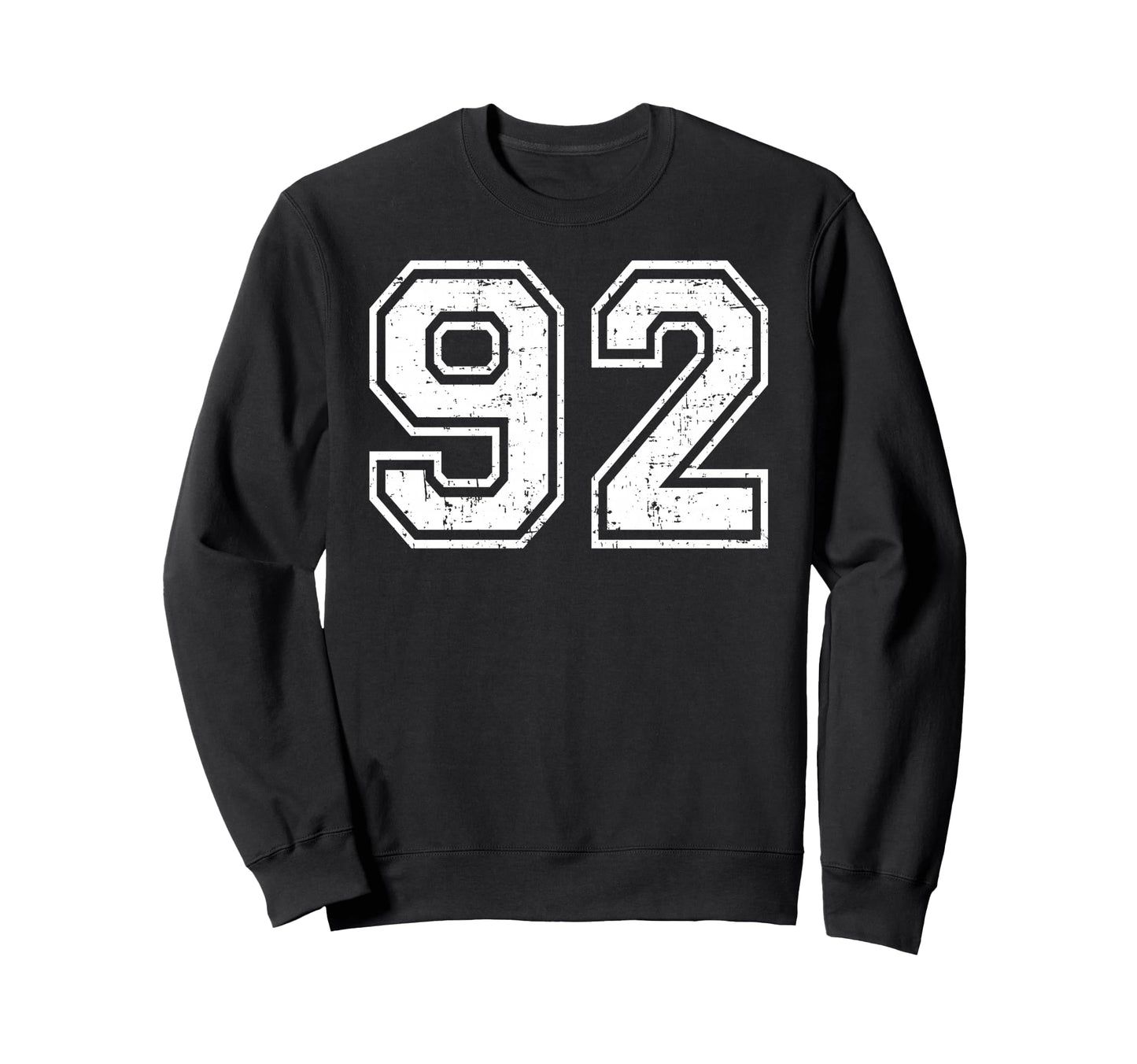 92 Number Ninety Two Team Sweatshirt - Fun Novelty Design for Adults - T-Shirt, Sweatshirt, Hoodie