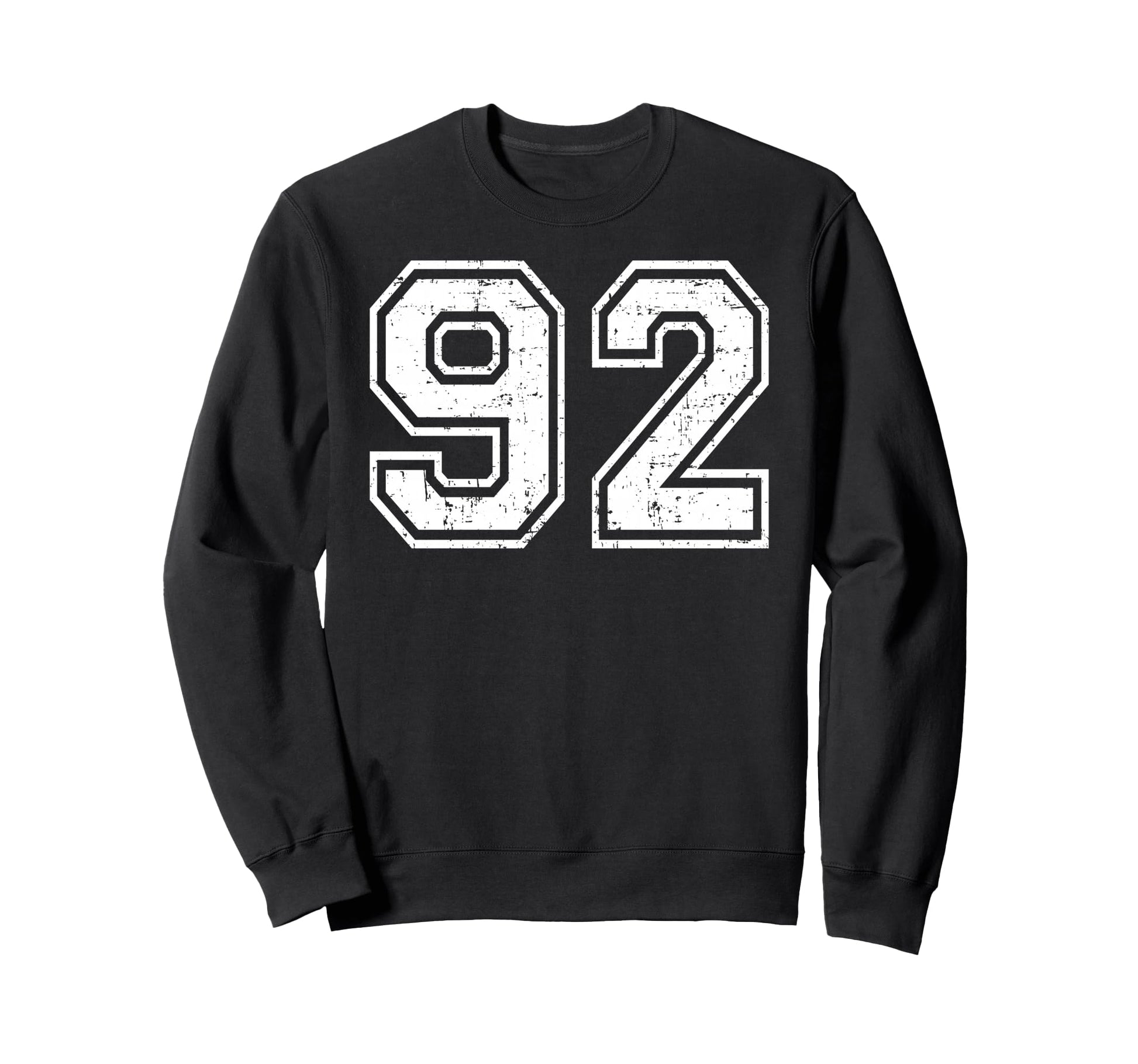 92 Number Ninety Two Team Sweatshirt - Fun Novelty Design for Adults - T-Shirt, Sweatshirt, Hoodie