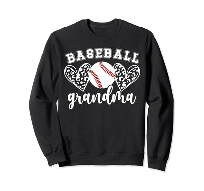 Baseball Grandma Baseball Player Sweatshirt - Unique Graphic for Adults - T-Shirt, Sweatshirt, Hoodie