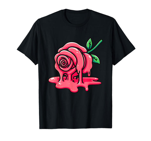 Melting Rose Aesthetic Vaporwave T-Shirt - Trendy Graphic for Adults - T-Shirt, Sweatshirt, Hoodie