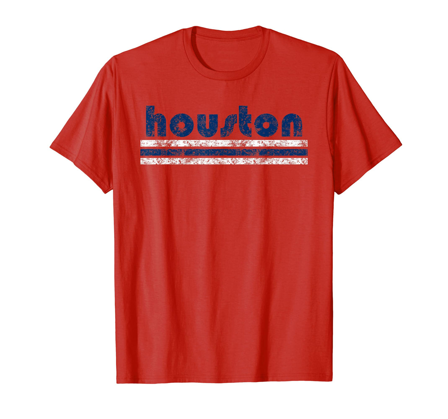 Houston Texas Three Stripe T-Shirt - Casual Everyday Wear for Adults - T-Shirt, Sweatshirt, Hoodie