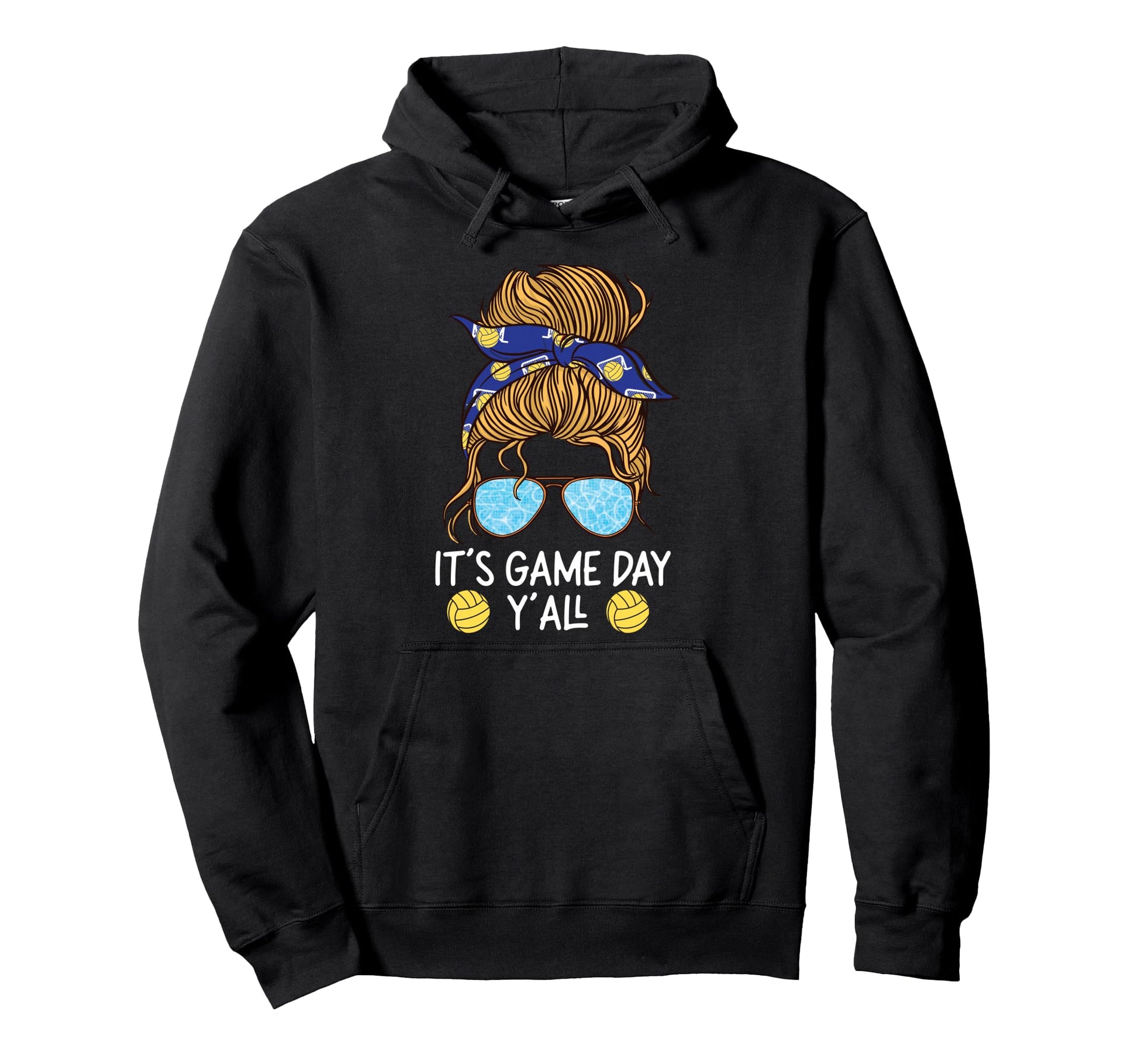 Water Polo Sunglasses Its Game Day Yall Hoodie - Minimalist Print Men Women - T-Shirt, Sweatshirt, Hoodie