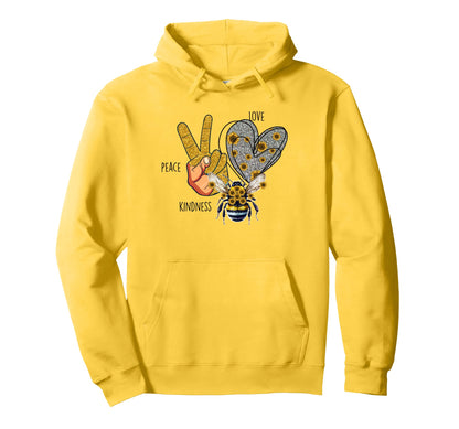 Love Peace Kindness Hoodie - Custom Art Print Unisex - T-Shirt, Sweatshirt, Hoodie