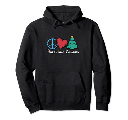 Peace Love Hoodie - Casual Everyday Wear Unisex - T-Shirt, Sweatshirt, Hoodie