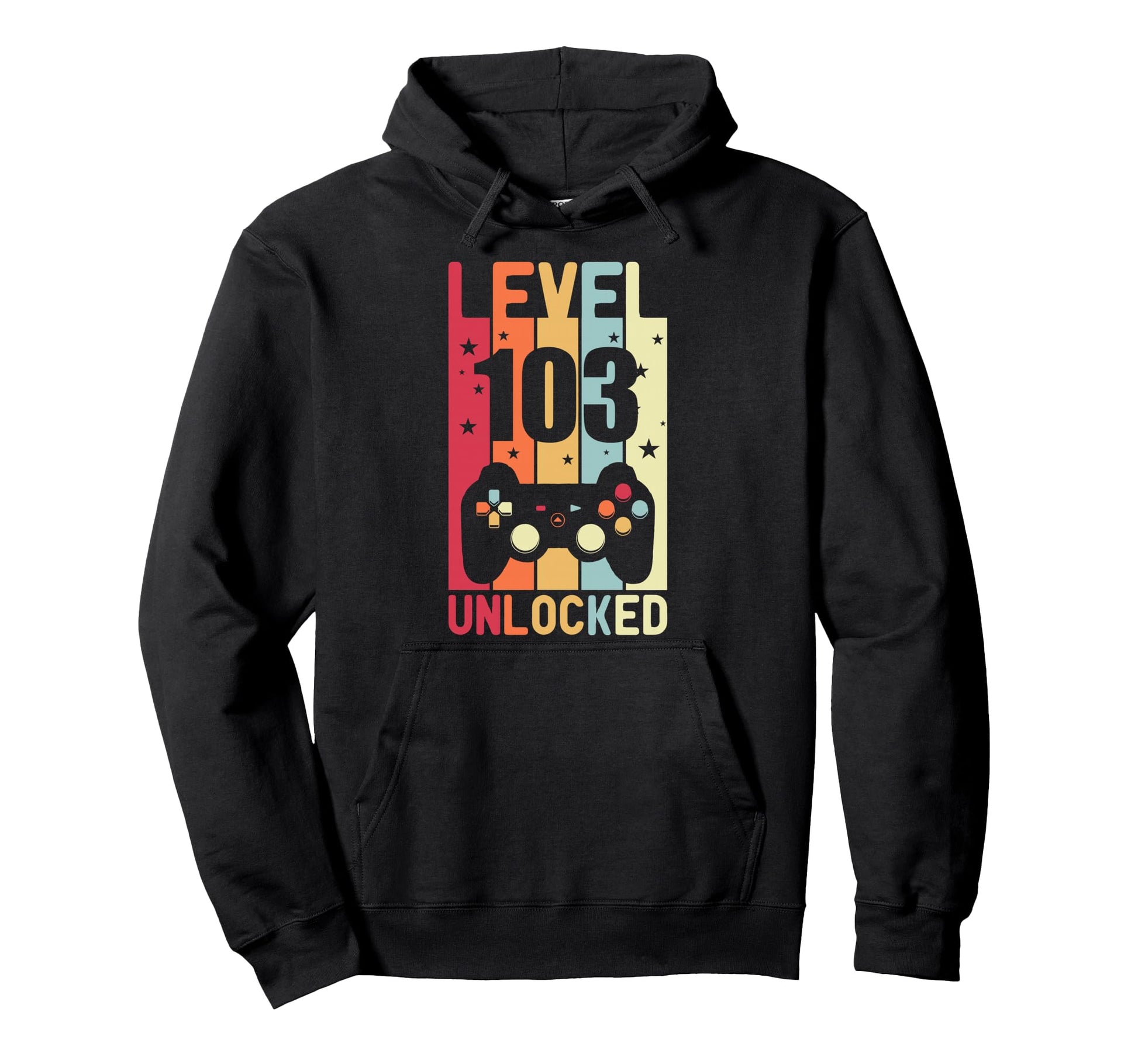 Level 103 Unlocked Gamer Funny 103 Hoodie - Aesthetic Graphic Men Women - T-Shirt, Sweatshirt, Hoodie