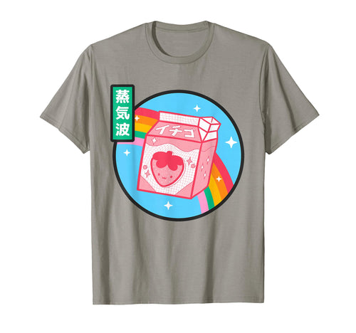 Strawberry Milk Carton Kawaii Rainbow T-Shirt - Trendy Graphic for Adults - T-Shirt, Sweatshirt, Hoodie