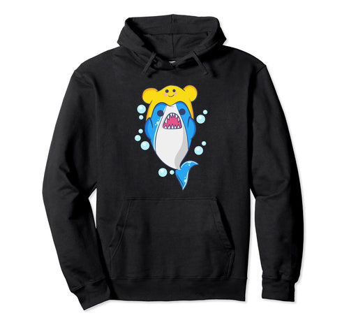 Kawaii Shark Mendaiko Hat Aesthetic Hoodie - Streetwear Style Men Women - T-Shirt, Sweatshirt, Hoodie