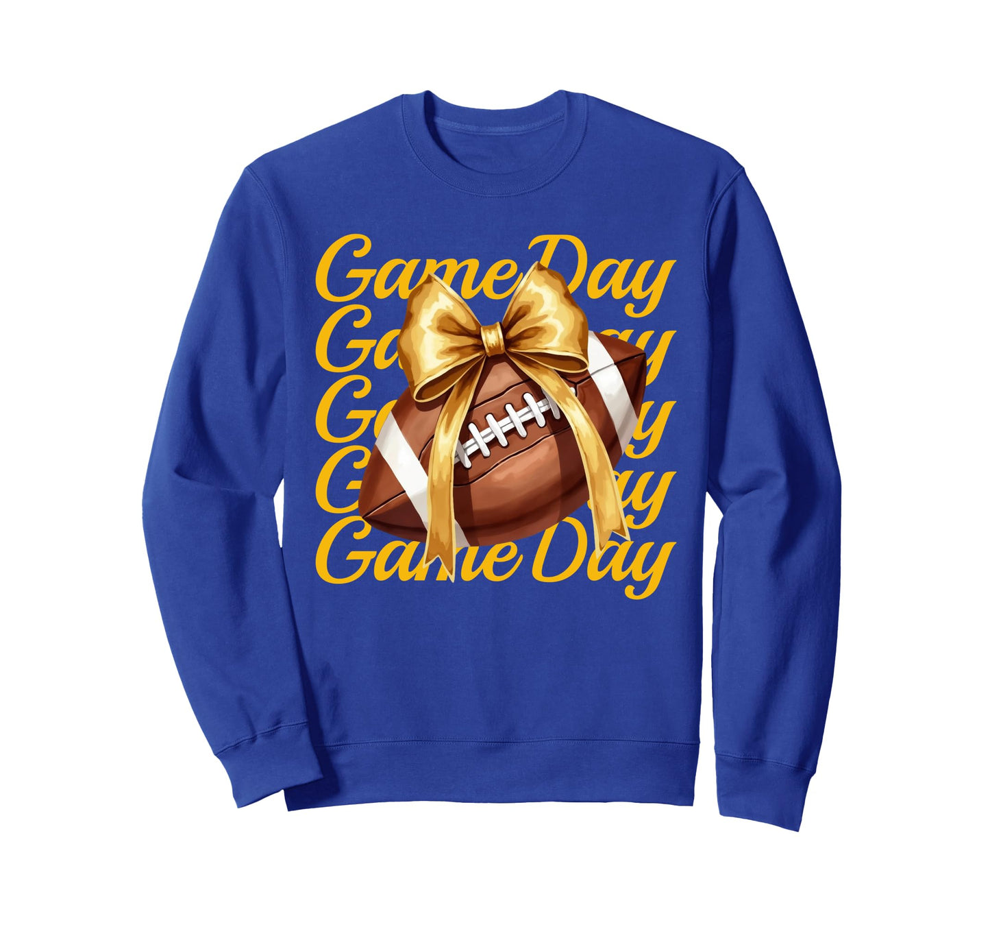 Cheer Fall Football Mom Yellow Sweatshirt - Custom Art Print for Adults - T-Shirt, Sweatshirt, Hoodie