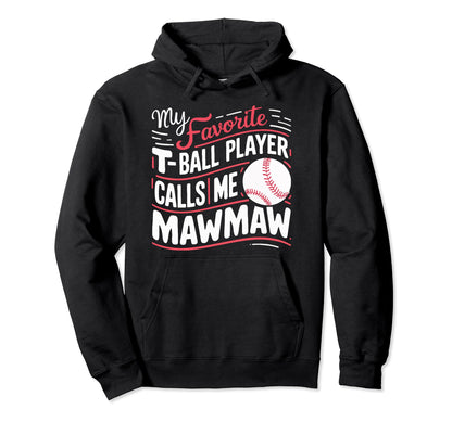 Baseball Grandma Grandmother Granny Hoodie - Novelty Apparel for Adults - T-Shirt, Sweatshirt, Hoodie