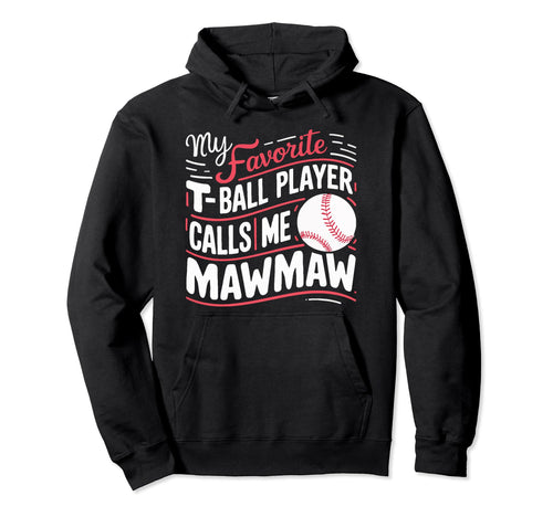 Baseball Grandma Grandmother Granny Hoodie - Novelty Apparel for Adults - T-Shirt, Sweatshirt, Hoodie