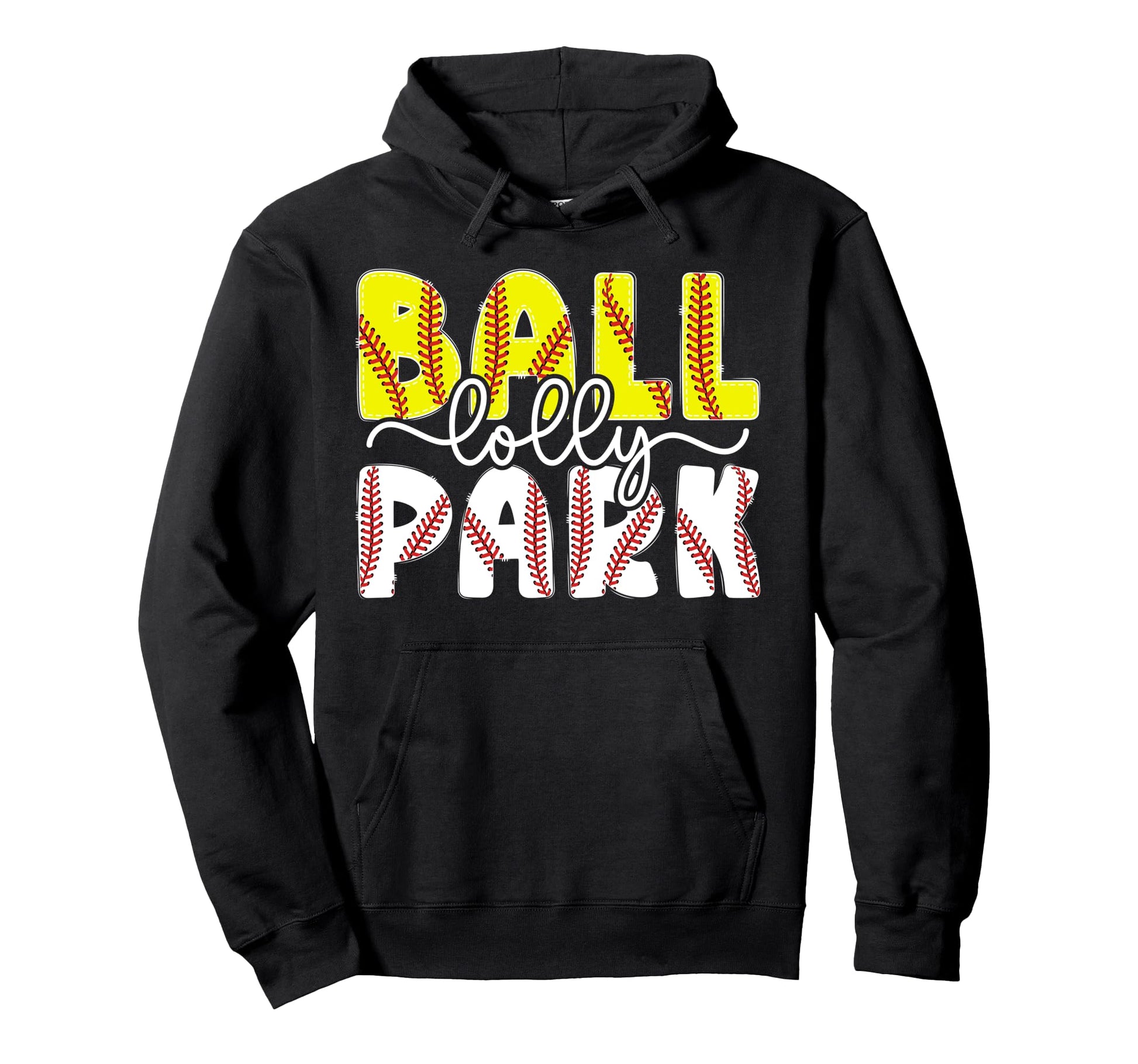 Ballpark Lolly Grandma Softball Baseball Hoodie - Minimalist Print Unisex - T-Shirt, Sweatshirt, Hoodie