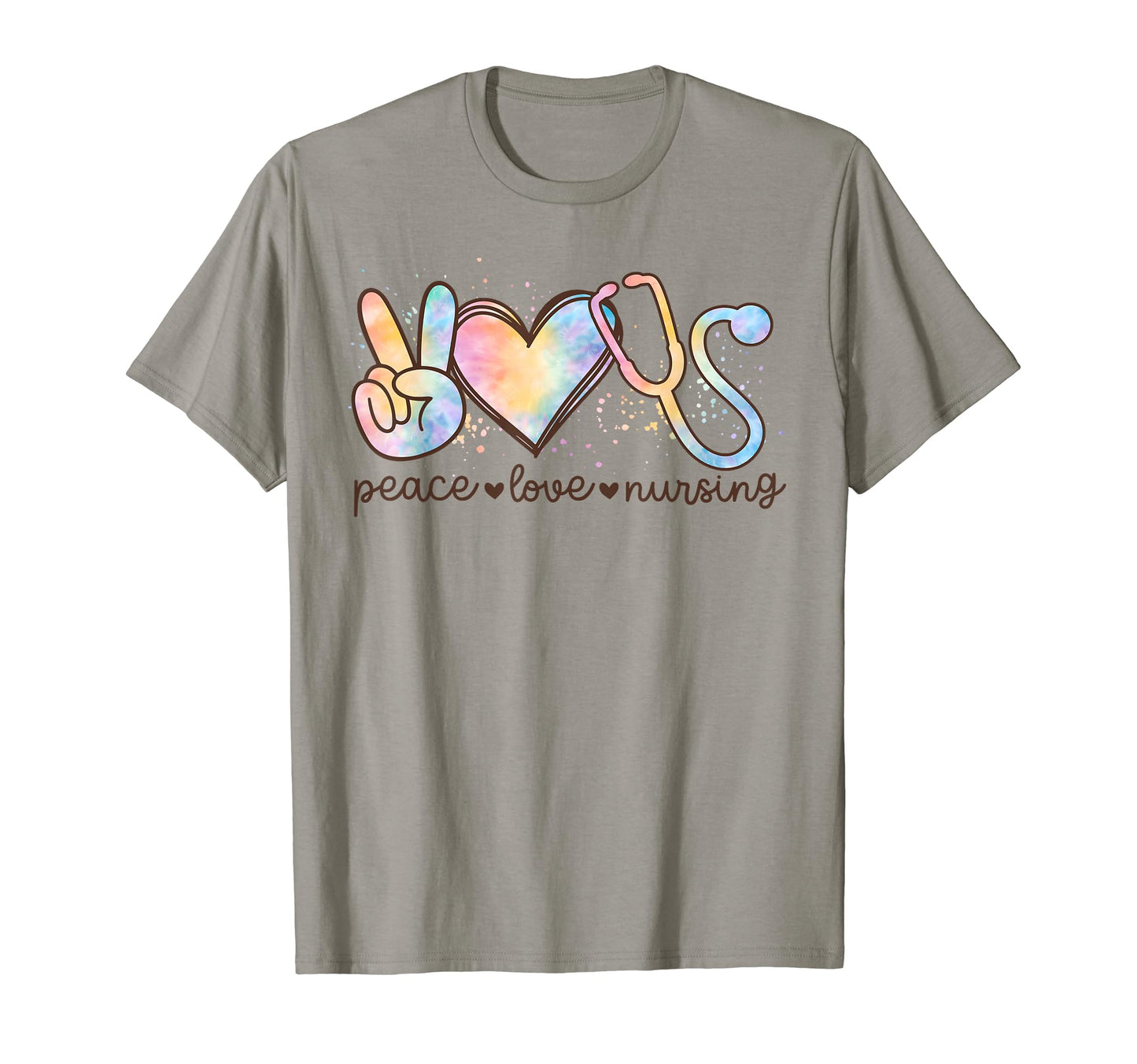 Peace Love Nursing Heart Love T-Shirt - Trendy Graphic Men Women - T-Shirt, Sweatshirt, Hoodie