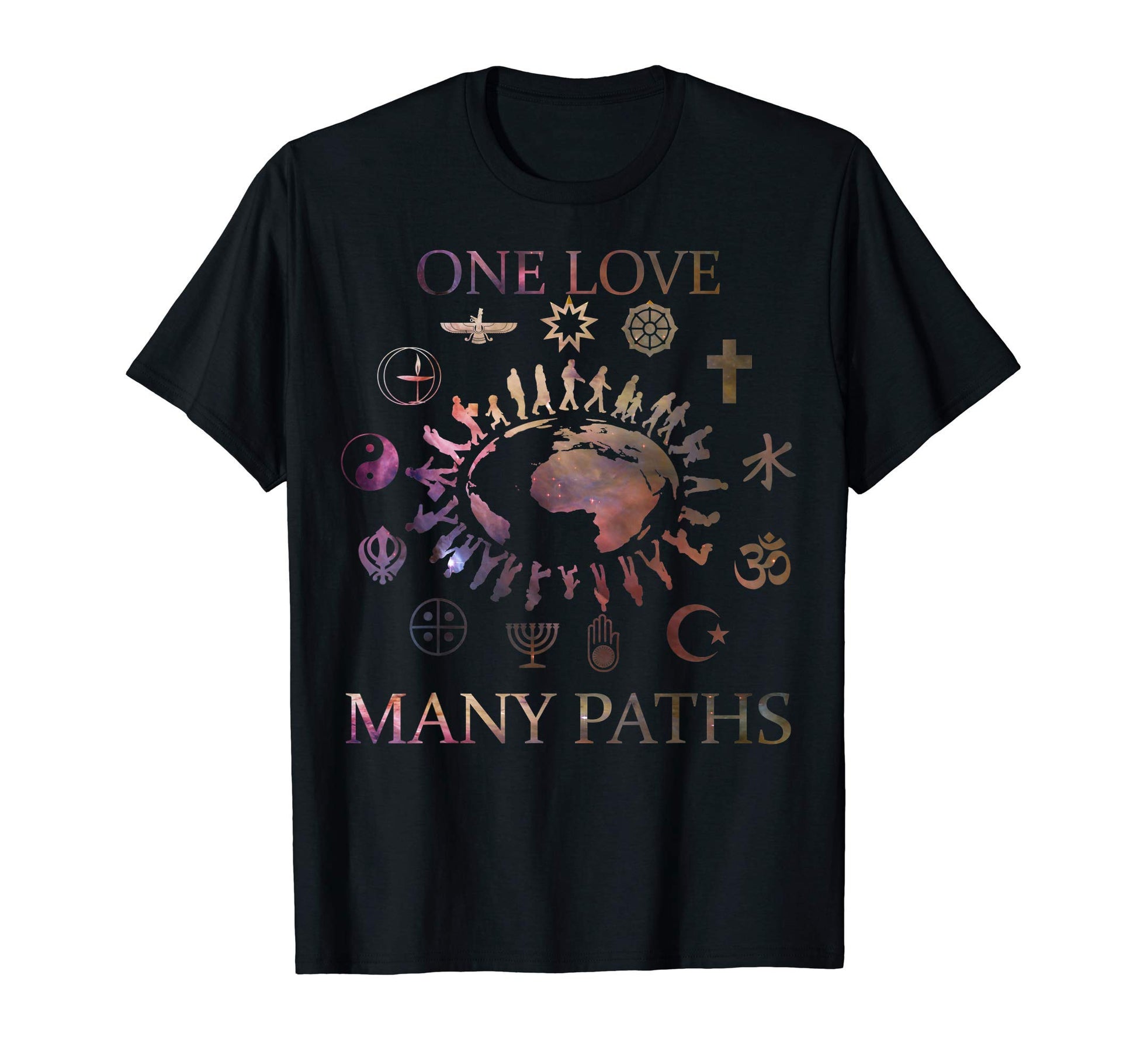 One Love Many Paths Religious T-Shirt - Streetwear Style for Adults - T-Shirt, Sweatshirt, Hoodie