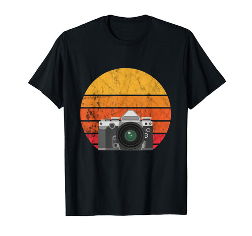Photography Camera Lens Sunset T-Shirt - Casual Everyday Wear Unisex - T-Shirt, Sweatshirt, Hoodie