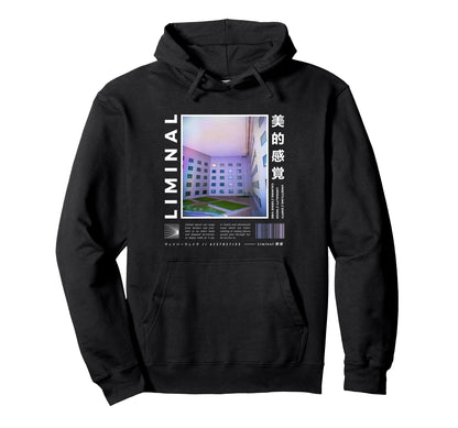 Liminal Spaces Vaporwave Aesthetic Hoodie - Trendy Graphic for Adults - T-Shirt, Sweatshirt, Hoodie