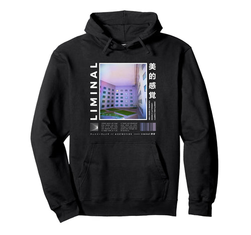 Liminal Spaces Vaporwave Aesthetic Hoodie - Trendy Graphic for Adults - T-Shirt, Sweatshirt, Hoodie