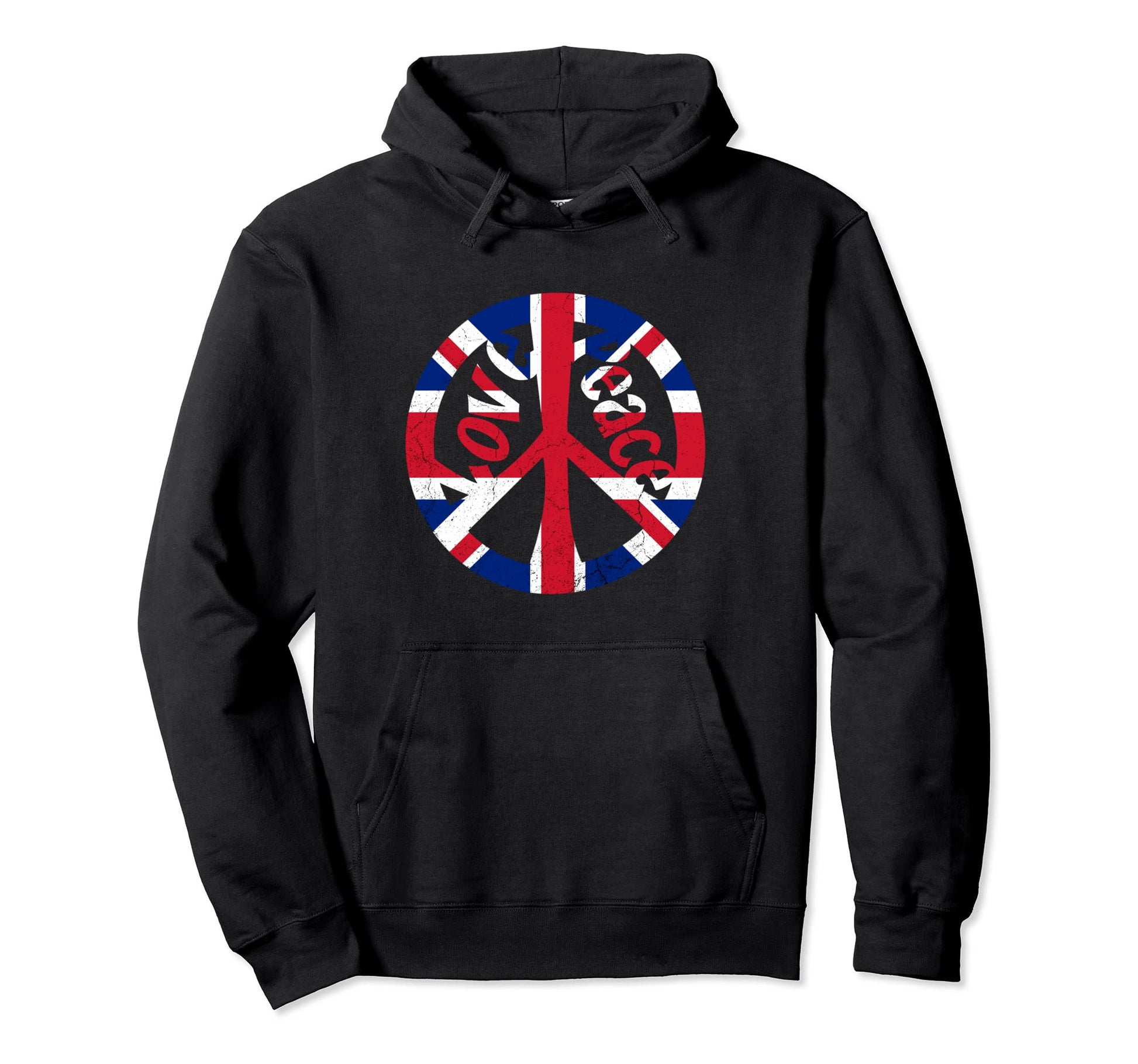 Grunge British Psychedelic Hippie Tie Hoodie - Aesthetic Graphic Men Women - T-Shirt, Sweatshirt, Hoodie