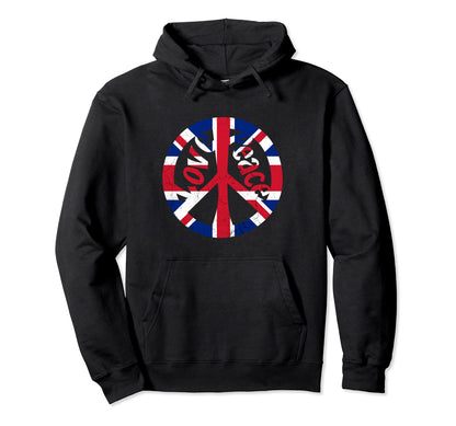 Grunge British Psychedelic Hippie Tie Hoodie - Aesthetic Graphic Men Women - T-Shirt, Sweatshirt, Hoodie