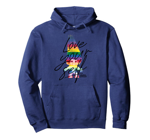 Good Luck Trolls Love Your Self Hoodie - Minimalist Print for Adults - T-Shirt, Sweatshirt, Hoodie