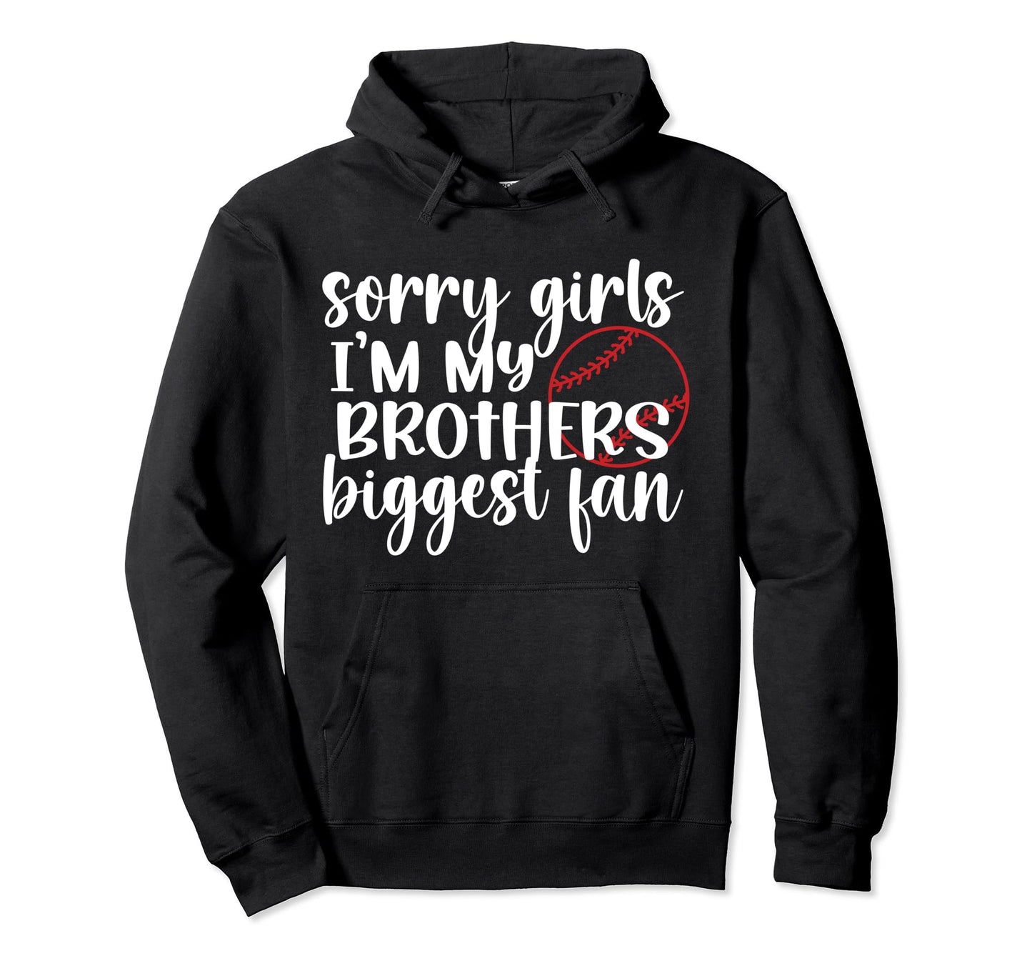 Biggest Fan Baseball Sister Baseball Hoodie - Minimalist Print Unisex - T-Shirt, Sweatshirt, Hoodie