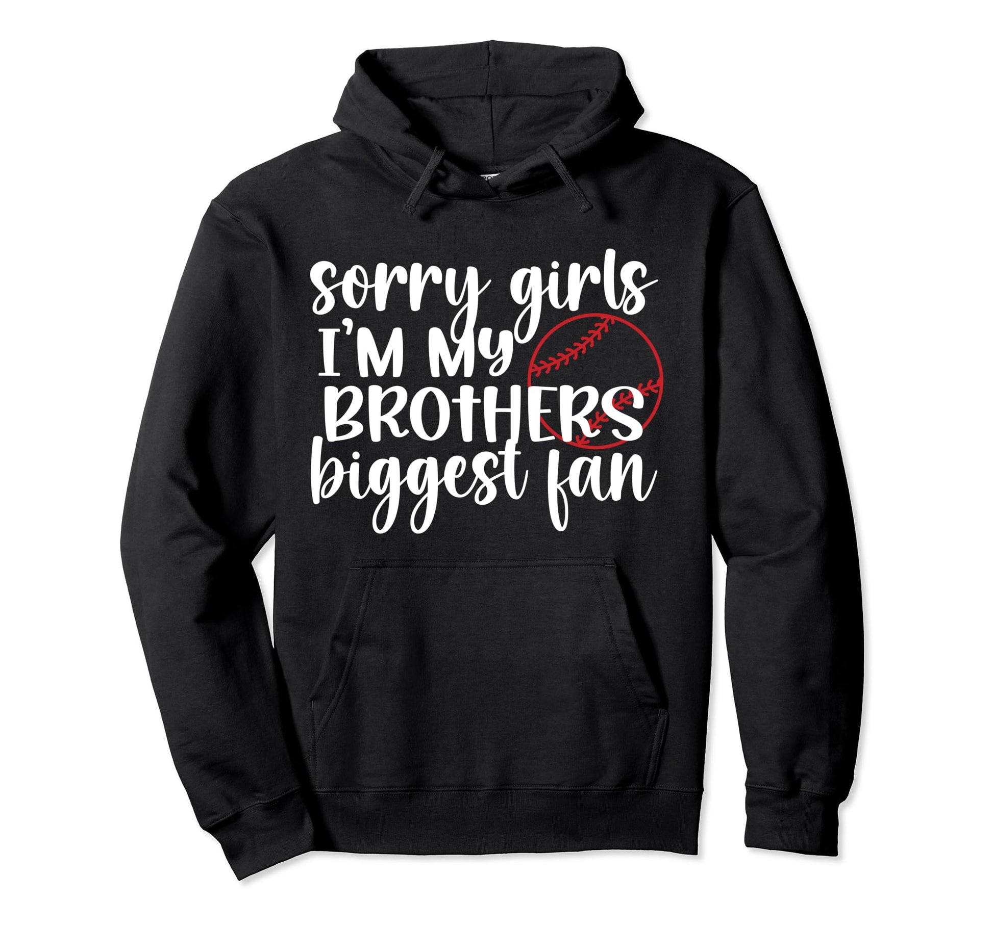 Biggest Fan Baseball Sister Baseball Hoodie - Minimalist Print Unisex - T-Shirt, Sweatshirt, Hoodie